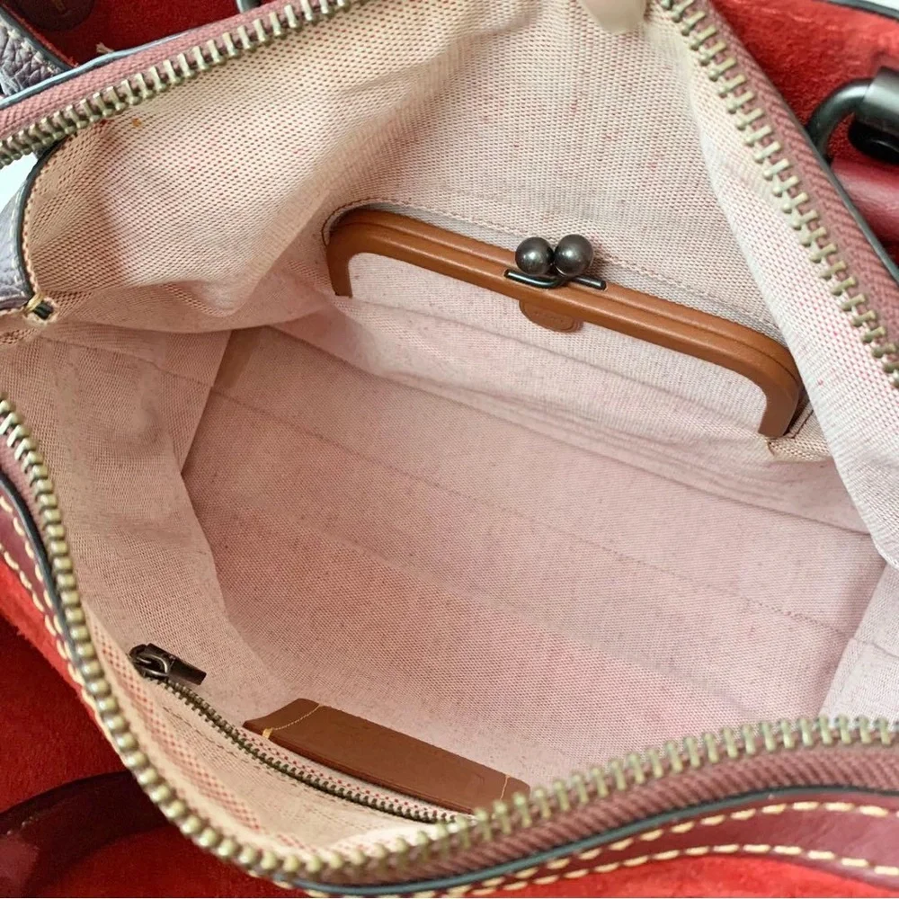 Coach Rogue 30 Burgundy - Picture 9 of 16